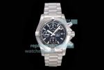 Swiss Replica Breitling Avenger Chronograph 43 Black Dial Stainless Steel Watch